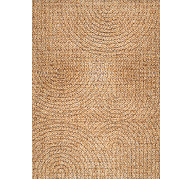 Cortina roller beige arcos efecto tela - TenVinilo