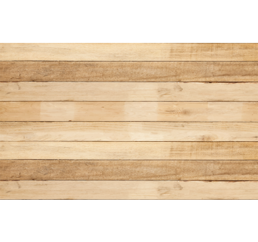 Cortina roller beige tablones de madera clara - TenVinilo