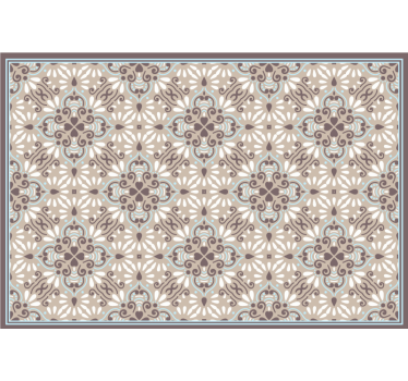 Cortina roller beige mosaico blanco beige - TenVinilo