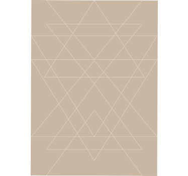 Cortina roller beige mosaico de triángulos nórdicos - TenVinilo