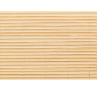 Cortina roller beige patrón imitación bambú - TenVinilo