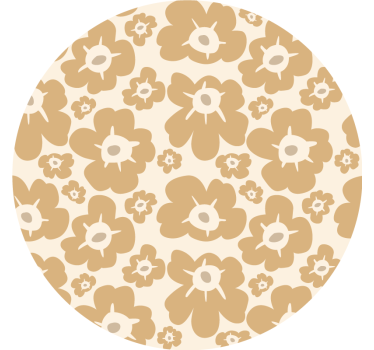 Cortina roller beige amapolas beige - TenVinilo
