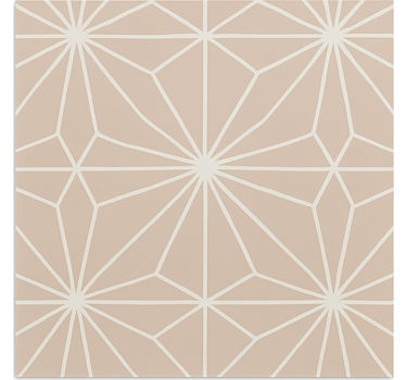 Cortina roller beige con estampado de estrellas beige - TenVinilo