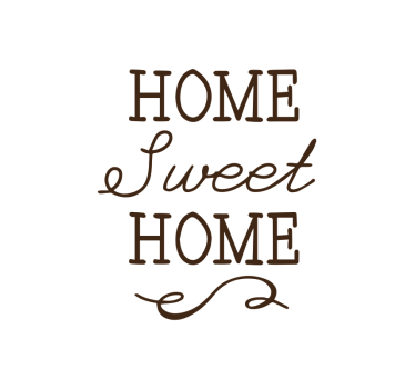 Estor con frase home sweet home - TenVinilo