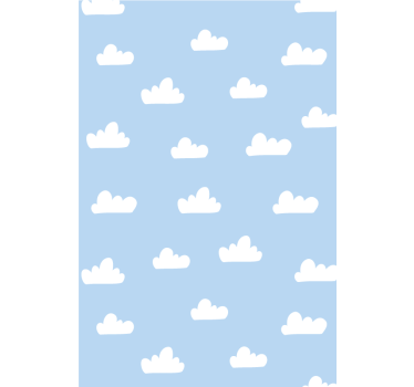 Cortina roller infantil patrón de nubes cúmulos - TenVinilo