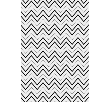 Estor estilo moderno Rayas grises en zig zag - TenVinilo