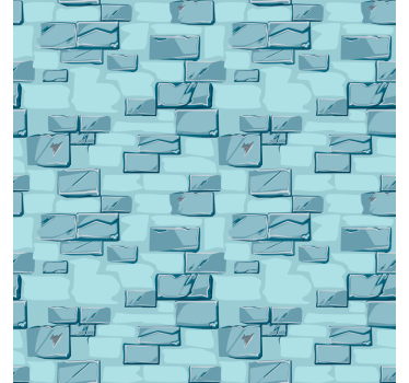 Cortina roller textura ladrillos de piedra azul - TenVinilo