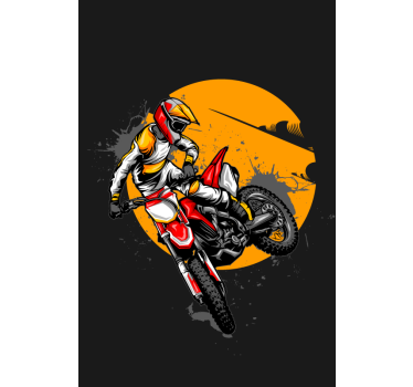 Estor infantil estilo motocross - TenVinilo