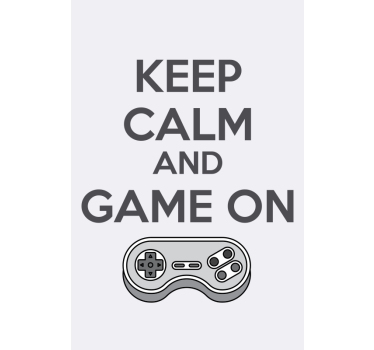 Estor enrollable gamer "Keep calm and game on" - TenVinilo