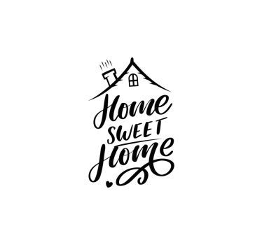 Estor enrollable blanco home sweet home - TenVinilo