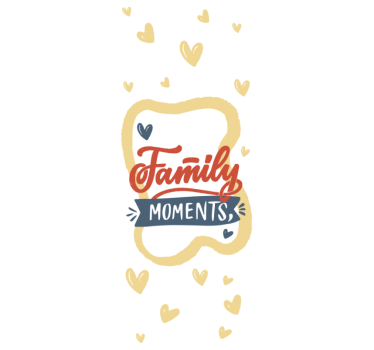 Cortina roller frase apreciar preciosos momentos familiares - TenVinilo