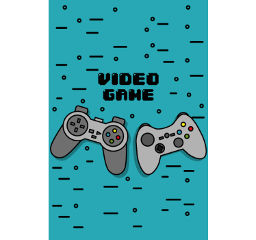 Estor enrollable juvenil de gaming con dos mandos - TenVinilo