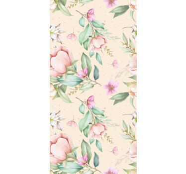 Estor estampado floral estilo primaveral - TenVinilo