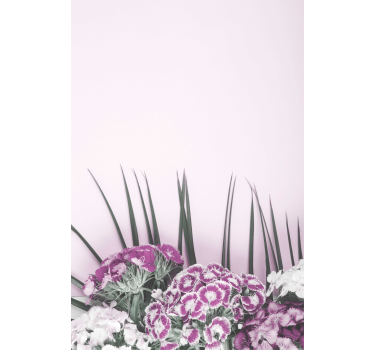 Cortina roller flores hermoso arreglo floral - TenVinilo