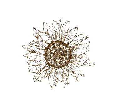 Cortina roller flores diseño de girasol - TenVinilo