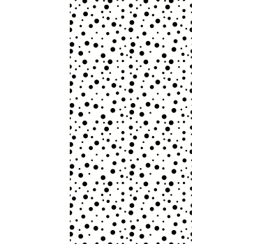 Estor estilo moderno Puntos negros sobre blanco - TenVinilo
