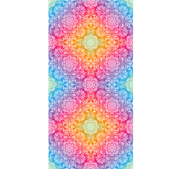 Estor dormitorio matrimonio Símbolos de mandala de colores - TenVinilo