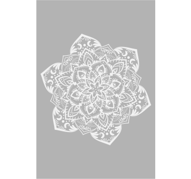 Cortina roller zen mandala grande gris - TenVinilo