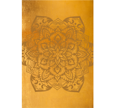 Cortina roller zen mandala dorado espiritual - TenVinilo