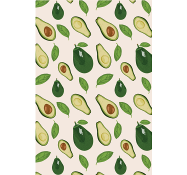 Estor enrollable cocina patrón de aguacates - TenVinilo