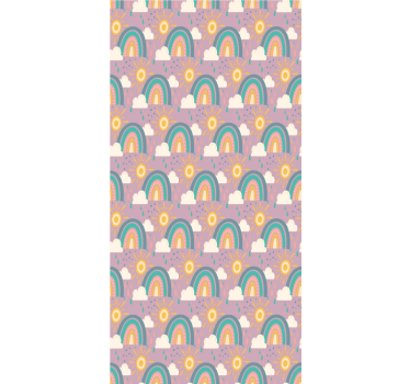 Cortina roller infantil arcoiris y soles - TenVinilo