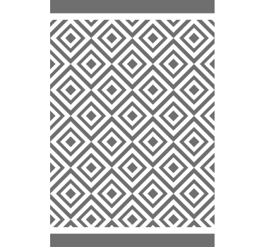 Estor estilo nórdico Patrón geométrico gris y blanco - TenVinilo