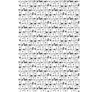 Cortina roller animales gatos y perros en blanco y negro - TenVinilo