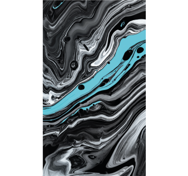 Cortina roller textura patrones negros fluidos - TenVinilo