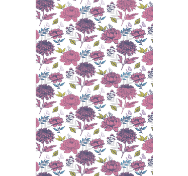 Cortina roller flores tema floral de flor - TenVinilo