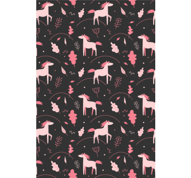 Cortina roller infantil dulces unicornios rosados - TenVinilo