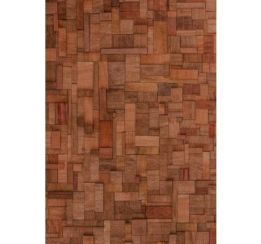 Cortina roller textura disposición de baldosas de madera - TenVinilo