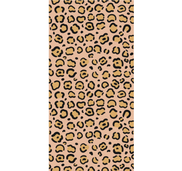 Cortina roller animales motivo de piel de leopardo - TenVinilo