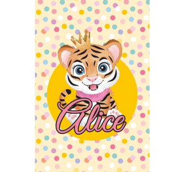 Cortina roller infantil tigre bebé personalizado - TenVinilo