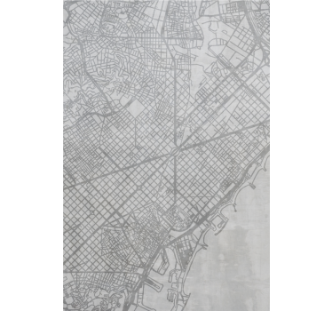 Cortina roller mapamundi patrón de mapa de la ciudad - TenVinilo