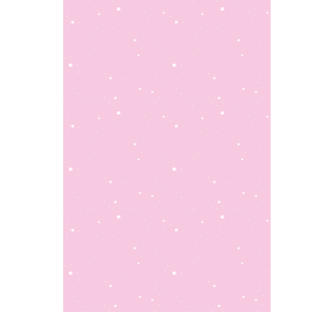 Estor habitación infantil Estrellas blancas fondo rosa - TenVinilo