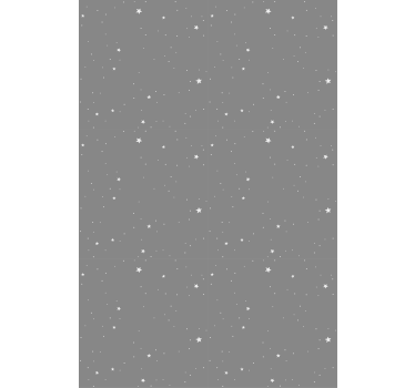 Estor habitación infantil Estrellas blancas fondo gris - TenVinilo