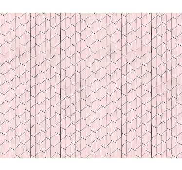Cortina roller textura diseño geométrico rosa - TenVinilo