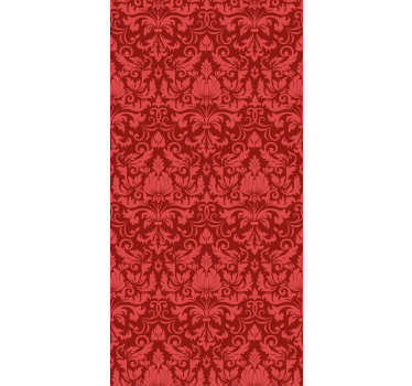 Cortina roller elegante gracia botánica roja - TenVinilo
