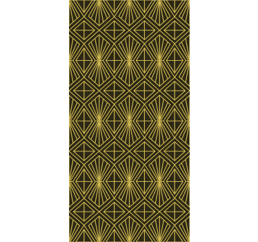 Cortina roller elegante patrón geométrico radiante - TenVinilo