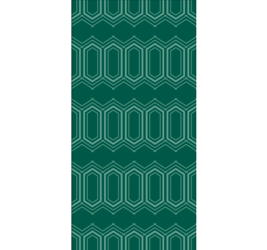 Cortina roller textura patrón geométrico verde - TenVinilo