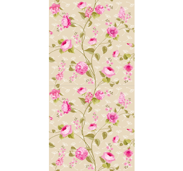 Estor enrollable cocina estampado vintage floral - TenVinilo