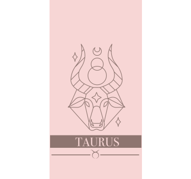 Cortina roller diseño zodiacal tauro rosa - TenVinilo