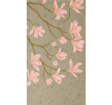 Cortina roller flores suaves flores rosas - TenVinilo