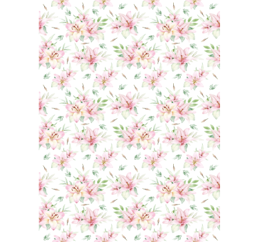 Cortina roller flores patrones florales exuberantes - TenVinilo
