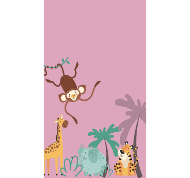 Estor de animales Jungla infantil "boho" - TenVinilo