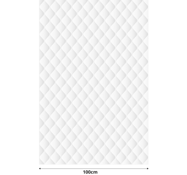 Estor enrollable blanco textura acolchada - TenVinilo