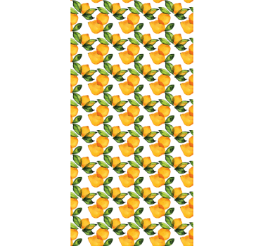 Estor de frutas Limón al estilo mediterráneo - TenVinilo