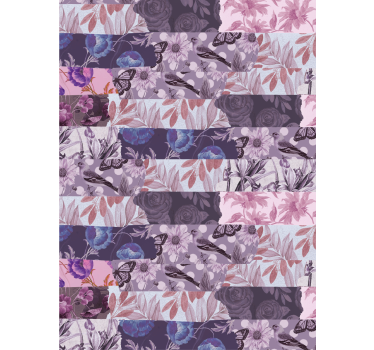 Estor floral Collage de flores - TenVinilo