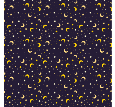 Estor infantil patrón de estrellas nocturnas - TenVinilo