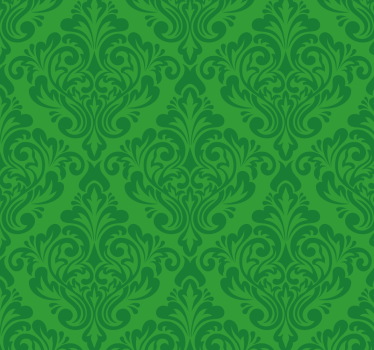 Estor color verde damasco floral - TenVinilo